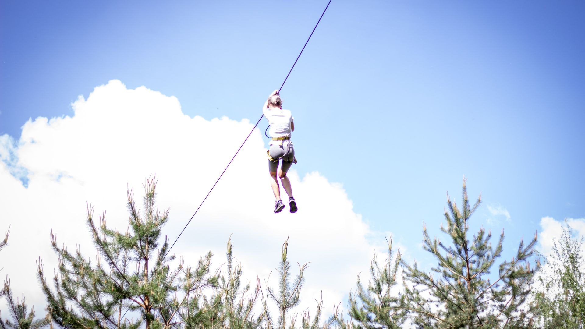 Skrydis lynu, zipline, Anykščiai